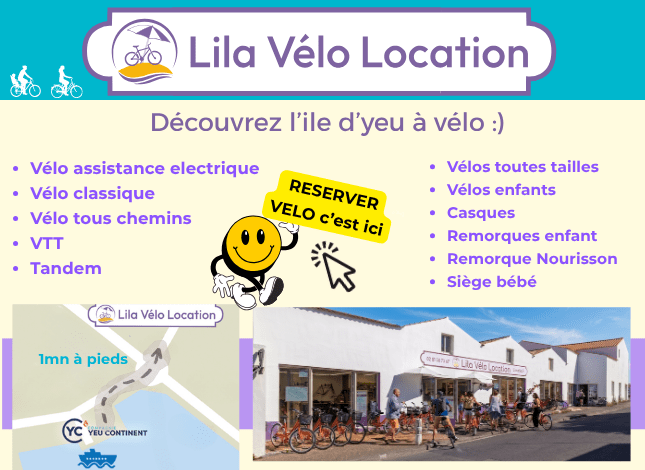 Lila Vélo, location de vélos à l'Île d'Yeu